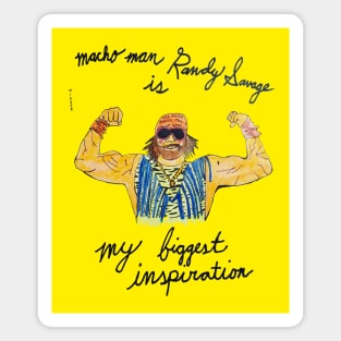 Macho Man Inspires Magnet